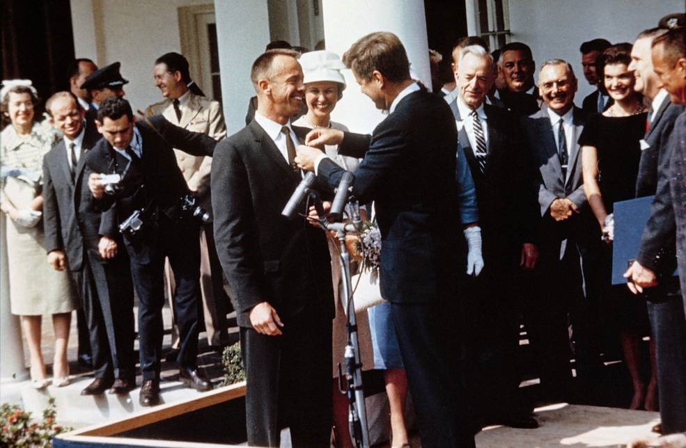 ალან შეპარდი და ჯონ კენედი, ა.შ.შ-ს პრეზიდენტი (1961 წ.)