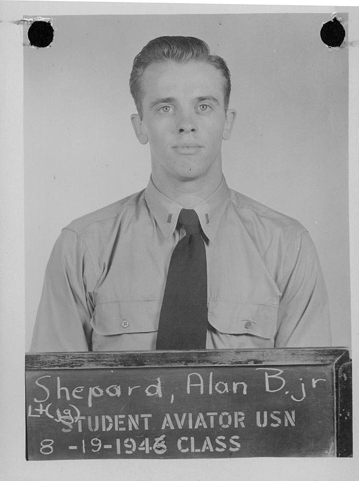 ახალგაზრდა ალან შეპარდი, ავიაციის სკოლა. 1946 წ.